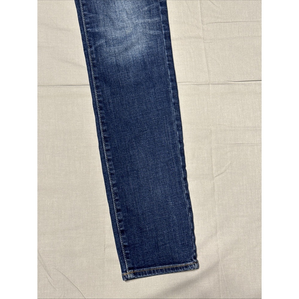 American Eagle Women Medium Wash Super Stretch Skinny Leg Denim Blue Jeans 2 Reg - Picture 3 of 16